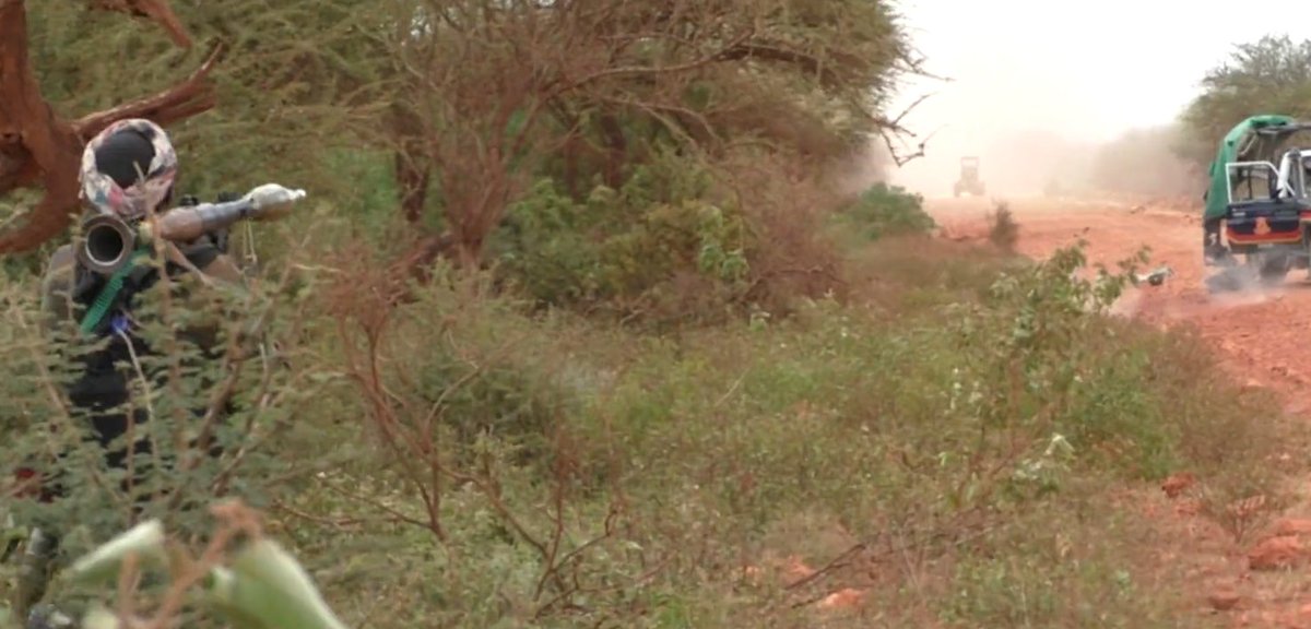 Al-Shabaab insurgents claimed an ambush of a Kenyan police Land Cruiser 4WD vehicle on the road between Nairobi & Mandera County: