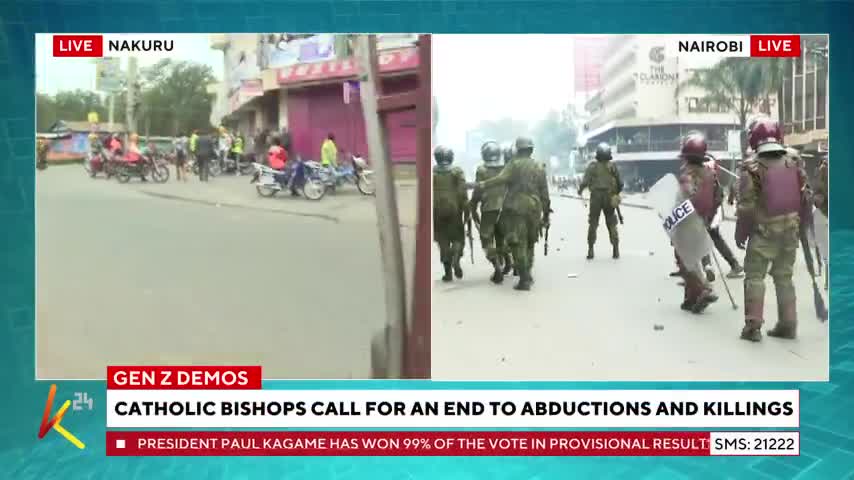 Nairobi: Running battles between police and protesters in CBD