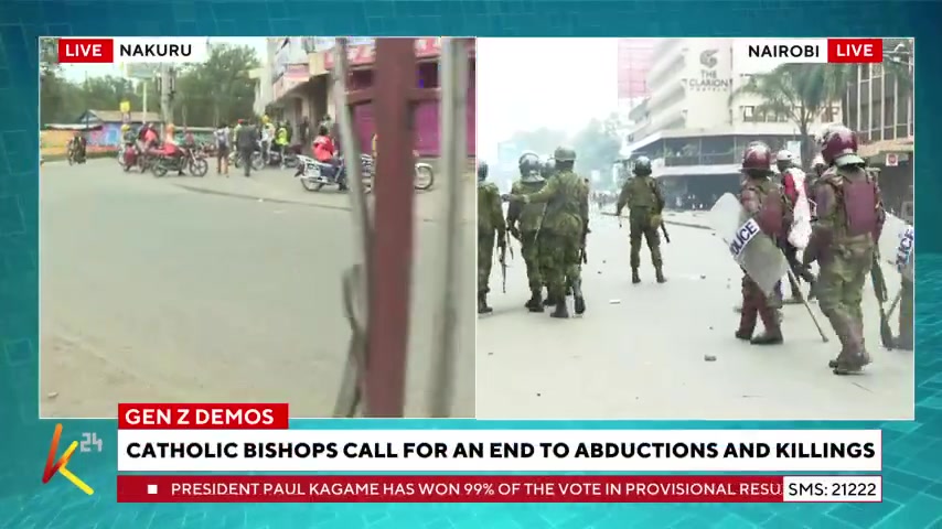 Nairobi: Running battles between police and protesters in CBD